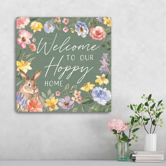 Lumaprints Happy Easter III Sage Canvas Giclée Art